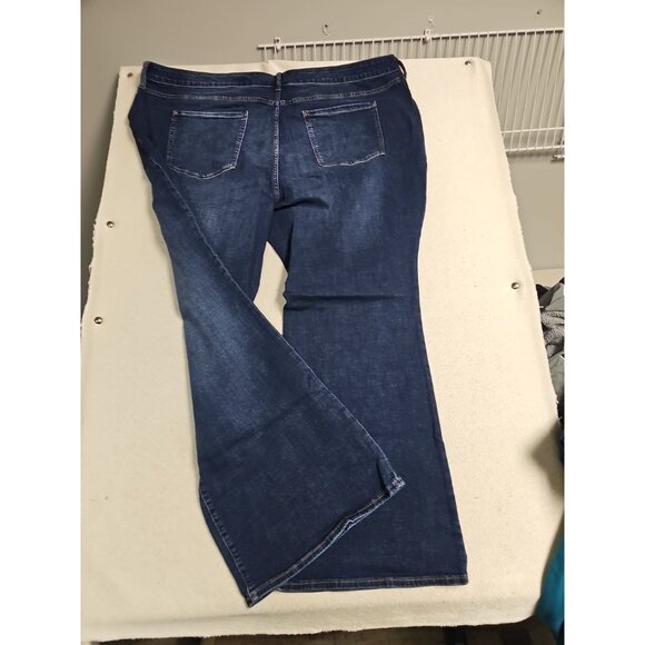 ANA High Rise Flare Plus Stretch Womens Jeans Blue Size 30W New - Picture 2 of 6